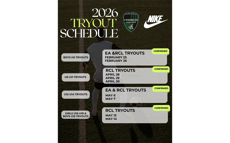 Tryout Schedule